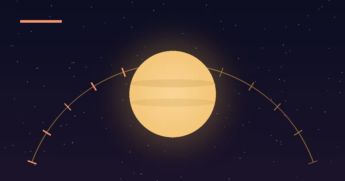 Gold Jupiter glyph rising over the zodiac wheel, marking the lucky signs of 2026