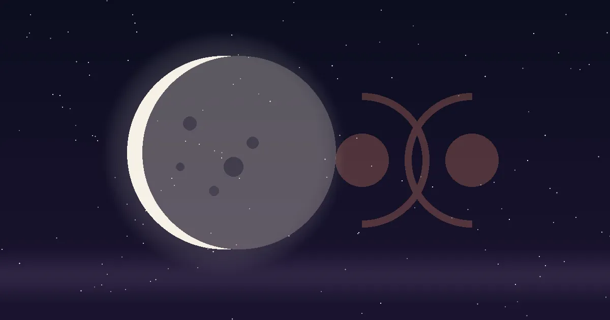 A full silver moon over a dark indigo sea with the Cancer crab glyph rendered in translucent terracotta behind it — illustrating the natal placement Moon in Cancer, the Moon's domicile